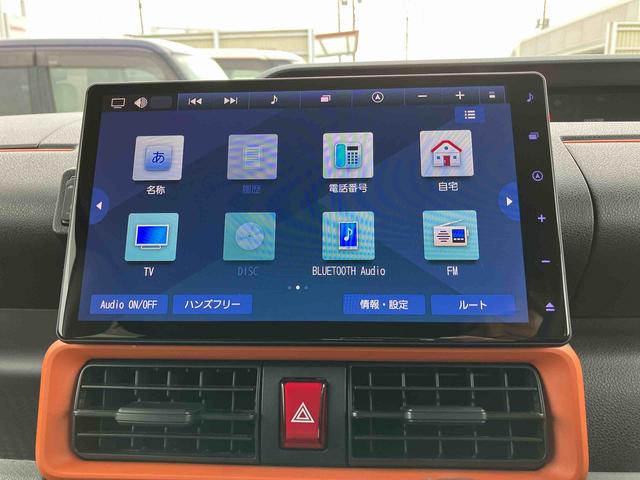 タントファンクロスターボターボ　１０型ナビ／地デジ／ＤＶＤ／ＢＴ／ＵＳＢ　全周囲カメラ　ＥＴＣ　ルーフレール　両側電動スライドドア　ＬＥＤヘッドライト　オートライト　シートヒーター　スマアシ　前後コーナーセンサー　キーフリー（千葉県）の中古車