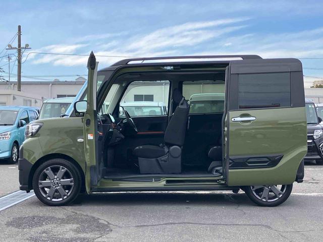 タントファンクロスターボターボ　１０型ナビ／地デジ／ＤＶＤ／ＢＴ／ＵＳＢ　全周囲カメラ　ＥＴＣ　ルーフレール　両側電動スライドドア　ＬＥＤヘッドライト　オートライト　シートヒーター　スマアシ　前後コーナーセンサー　キーフリー（千葉県）の中古車