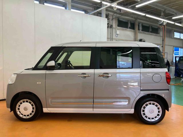 ムーヴキャンバスストライプスG衝突回避支援システム 横滑り防止装置 前後コーナーセンサー ホットカップホルダー 置きラクボックス ホールド機能付き電動パーキングブレーキ 前席シートヒーター バニティーミラー付き左右サンバイザー(千葉県)の中古車