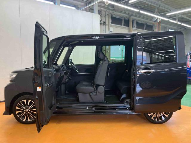 タントカスタムＲＳ衝突回避支援システム　横滑り防止装置　前後コーナーセンサー　ホールド機能付き電動パーキングブレーキ　前席シートヒーター　チルトステアリング　運転席シートリフター　ミラクルオープンドア（千葉県）の中古車