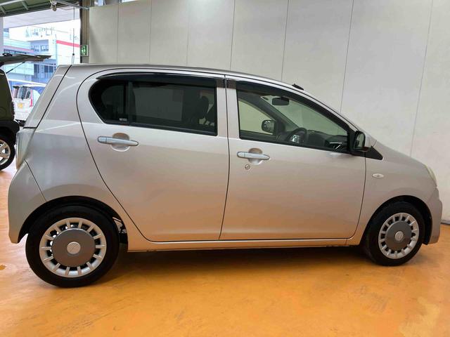 ミライースXCDラジオチューナー AUX接続 アイドリングストップ マニュアルレベリング機能付ハロゲンヘッドライト キーレスエントリー ETC リヤトランクトノカバー バニティーミラー付き左右サンバイザー(千葉県)の中古車