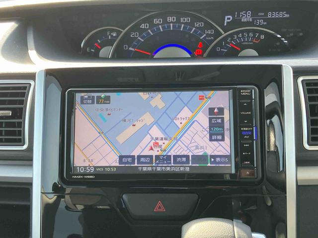 タントカスタムＸ　ＳＡIIIナビ／ＴＶ／ＤＶＤ／ＢＴ／ＵＳＢ　ＬＥＤヘッドライト　オートライト　運転席シートヒーター　左側電動スライドドア　スマアシ　横滑り防止装置　キーフリーシステム　イモビライザー　盗難防止警報　アルミ（千葉県）の中古車