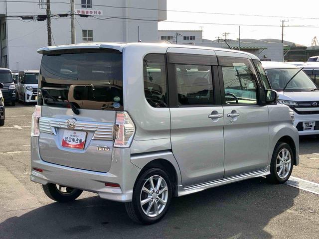 タントカスタムＸ　ＳＡIIIナビ／ＴＶ／ＤＶＤ／ＢＴ／ＵＳＢ　ＬＥＤヘッドライト　オートライト　運転席シートヒーター　左側電動スライドドア　スマアシ　横滑り防止装置　キーフリーシステム　イモビライザー　盗難防止警報　アルミ（千葉県）の中古車