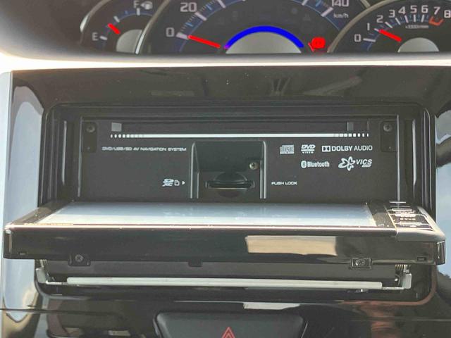 タントカスタムＸ　ＳＡIIIナビ／ＴＶ／ＤＶＤ／ＢＴ／ＵＳＢ　ＬＥＤヘッドライト　オートライト　運転席シートヒーター　左側電動スライドドア　スマアシ　横滑り防止装置　キーフリーシステム　イモビライザー　盗難防止警報　アルミ（千葉県）の中古車