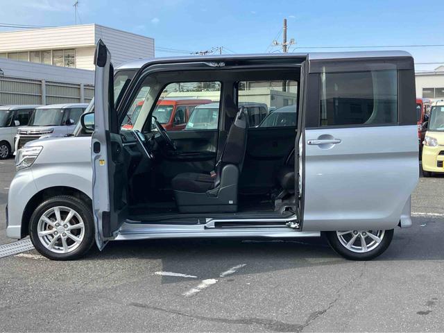 タントカスタムＸ　ＳＡIIIナビ／ＴＶ／ＤＶＤ／ＢＴ／ＵＳＢ　ＬＥＤヘッドライト　オートライト　運転席シートヒーター　左側電動スライドドア　スマアシ　横滑り防止装置　キーフリーシステム　イモビライザー　盗難防止警報　アルミ（千葉県）の中古車