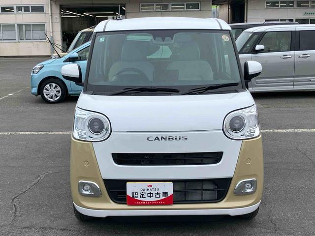 ムーヴキャンバスストライプスＧバックカメラ　ＬＥＤヘッドライト　オートライト　オートハイビーム　スマアシ　前後コーナーセンサー　両側電動スライド　シートヒーター　電動駐車ブレーキ　ホッとカップホルダー　置き楽ＢＯＸ　キーフリー（千葉県）の中古車