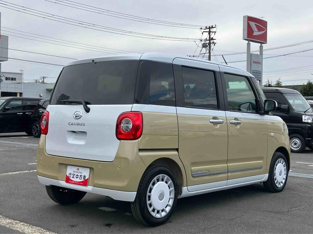 ムーヴキャンバスストライプスＧバックカメラ　ＬＥＤヘッドライト　オートライト　オートハイビーム　スマアシ　前後コーナーセンサー　両側電動スライド　シートヒーター　電動駐車ブレーキ　ホッとカップホルダー　置き楽ＢＯＸ　キーフリー（千葉県）の中古車