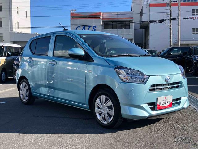 ミライースＸ　ＳＡIIIスマアシ　ＬＥＤヘッドランプ　オートライト　オートハイビーム　前後コーナーセンサー　スモークガラス　デジタルメーター　サイドレバー式駐車ブレーキ　電動格納ドアミラー　キーレスエントリー　盗難防止警報（千葉県）の中古車