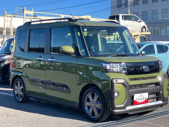 タントファンクロスターボターボ　バックカメラ　ルーフレール　両側電動スライドドア　ＬＥＤヘッドライト　オートライト　シートヒーター　スマアシ　前後コーナーセンサー　電動駐車ブレーキ　キーフリー　盗難防止警報　アルミホイール（千葉県）の中古車