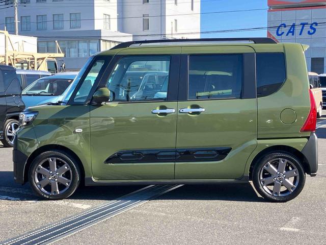 タントファンクロスターボターボ　バックカメラ　ルーフレール　両側電動スライドドア　ＬＥＤヘッドライト　オートライト　シートヒーター　スマアシ　前後コーナーセンサー　電動駐車ブレーキ　キーフリー　盗難防止警報　アルミホイール（千葉県）の中古車