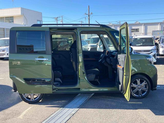 タントファンクロスターボターボ　バックカメラ　ルーフレール　両側電動スライドドア　ＬＥＤヘッドライト　オートライト　シートヒーター　スマアシ　前後コーナーセンサー　電動駐車ブレーキ　キーフリー　盗難防止警報　アルミホイール（千葉県）の中古車