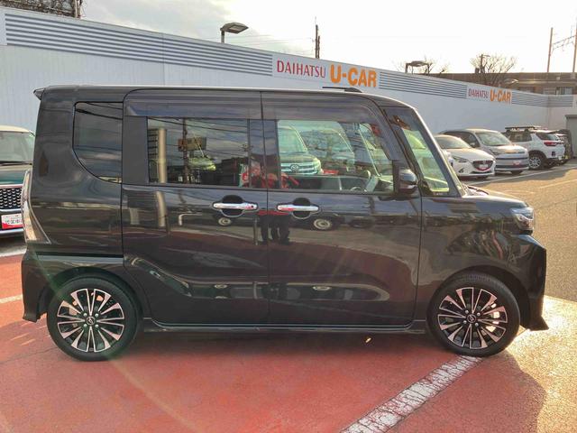 タントカスタムＲＳ純正メモリーナビ　ナビ連動純正ドライブレコーダー　純正ビルトイン型ＥＴＣ　両側電動スライドドア　ターボ車　衝突回避支援ブレーキ　誤発進抑制装置　アイドリングストップ　スマートキー　オートライト（千葉県）の中古車