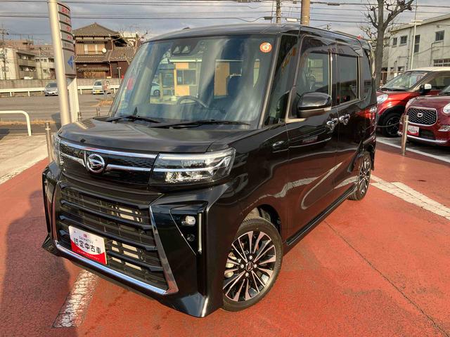 タントカスタムＲＳ純正メモリーナビ　ナビ連動純正ドライブレコーダー　純正ビルトイン型ＥＴＣ　両側電動スライドドア　ターボ車　衝突回避支援ブレーキ　誤発進抑制装置　アイドリングストップ　スマートキー　オートライト（千葉県）の中古車