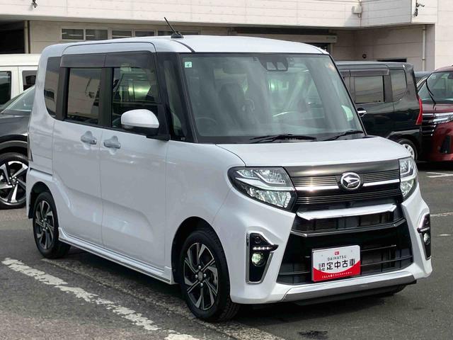 タントカスタムＸ９型ナビ／ＴＶ／ＤＶＤ／ＢＴ／ＵＳＢ　全周囲カメラ　ＥＴＣ　前後ドラレコ　両側電動スライドドア　シートヒーター　ＬＥＤヘッドライト　オートライト　オートハイビーム　コ−ナ−センサー　キーフリー　アルミ（千葉県）の中古車