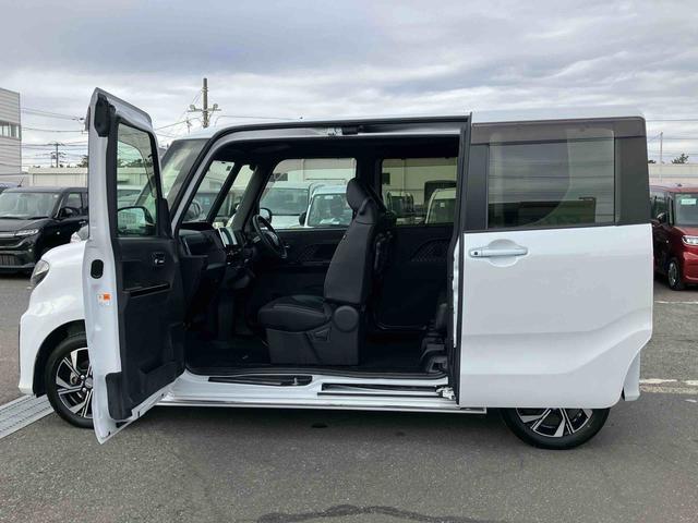 タントカスタムＸ９型ナビ／ＴＶ／ＤＶＤ／ＢＴ／ＵＳＢ　全周囲カメラ　ＥＴＣ　前後ドラレコ　両側電動スライドドア　シートヒーター　ＬＥＤヘッドライト　オートライト　オートハイビーム　コ−ナ−センサー　キーフリー　アルミ（千葉県）の中古車