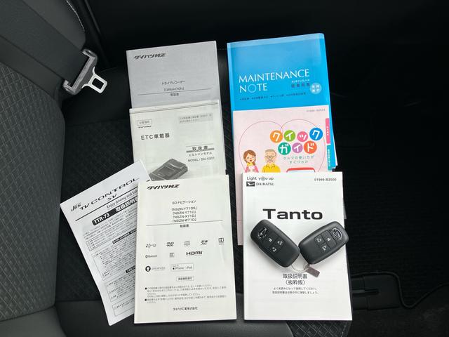 タントカスタムＸ９型ナビ／ＴＶ／ＤＶＤ／ＢＴ／ＵＳＢ　全周囲カメラ　ＥＴＣ　前後ドラレコ　両側電動スライドドア　シートヒーター　ＬＥＤヘッドライト　オートライト　オートハイビーム　コ−ナ−センサー　キーフリー　アルミ（千葉県）の中古車