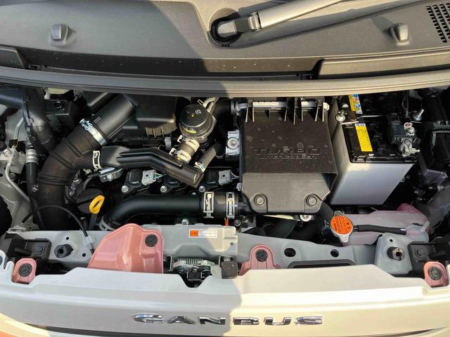 ムーヴキャンバスストライプスＧターボ両側電動スライドドア　ターボ車　オーディオレス　衝突回避支援ブレーキ　誤発進抑制装置　アイドリングストップ　スマートキー　盗難防止装置　イモビライザー　オートライト　オートマチックハイビーム（千葉県）の中古車