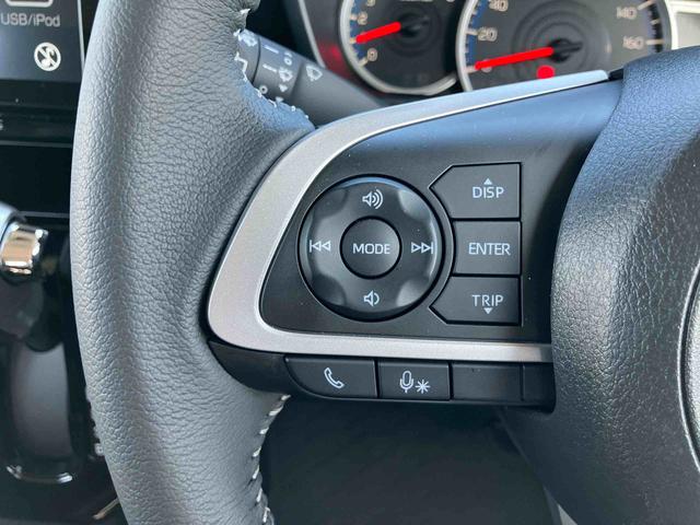 トールカスタムG9型ディスプレイオーディオ/TV/BT/USB Bカメラ 全車速追従クルコン LEDヘッドライト オートライト スマアシ 前後コーナーセンサー 電動駐車ブレーキ キーフリー 革巻きステアリング アルミ(千葉県)の中古車