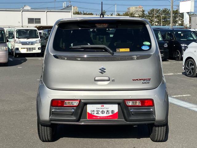 アルトワークスベースグレードターボ レカロシート パドルシフト ナビ/ワンセグ/CD/USB ETC ドラレコ HIDヘッドライト オートライト アルミホイール 革巻ステアリング ステリモ チルト オートエアコン(千葉県)の中古車