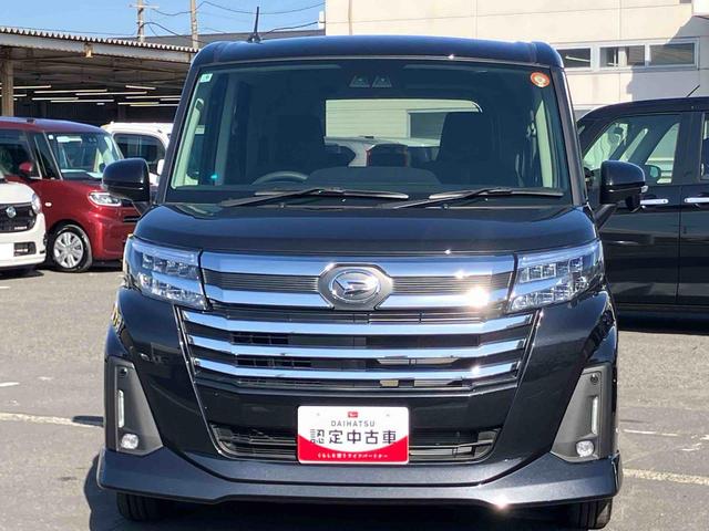 トールカスタムG9型ディスプレイオーディオ/TV/BT/USB Bカメラ 全車速追従クルコン LEDヘッドライト オートライト スマアシ 前後コーナーセンサー 電動駐車ブレーキ キーフリー 革巻きステアリング アルミ(千葉県)の中古車