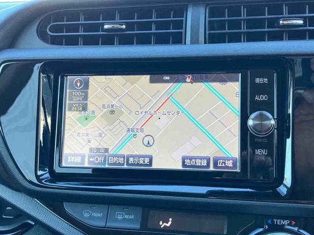 アクアＳスタイルブラックナビ／ＢＴ／ＴＶ／ＤＩＳＣ／バックカメラ／ステアリングスイッチ　ＥＴＣ　モデリスタ１５インチアルミ　ドアミラーウインカー　スマートキー　シートヒーター　電動格納ドアミラー　衝突被害軽減ブレーキ（千葉県）の中古車