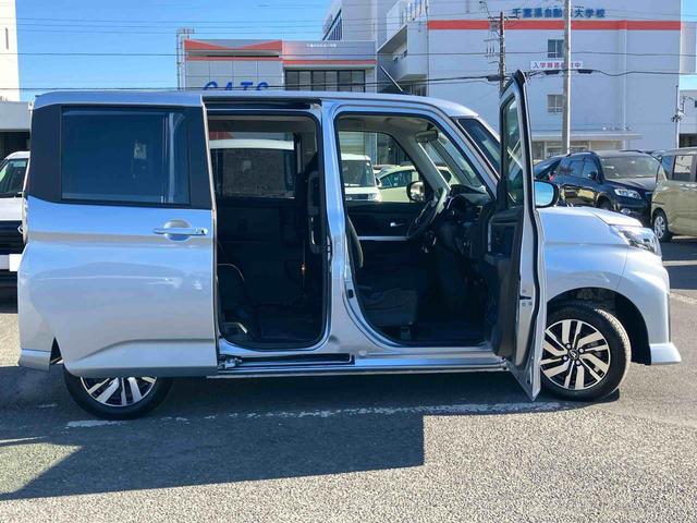 トールカスタムＧ９型ディスプレイオーディオ／ＴＶ／ＢＴ／ＵＳＢ　Ｂカメラ　全車速追従クルコン　ＬＥＤヘッドライト　オートライト　スマアシ　前後コーナーセンサー　電動駐車ブレーキ　キーフリー　革巻きステアリング　アルミ（千葉県）の中古車