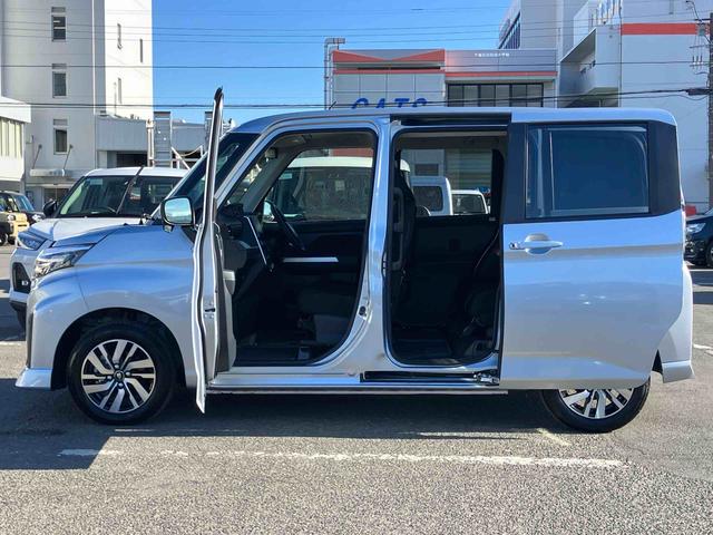 トールカスタムＧ９型ディスプレイオーディオ／ＴＶ／ＢＴ／ＵＳＢ　Ｂカメラ　全車速追従クルコン　ＬＥＤヘッドライト　オートライト　スマアシ　前後コーナーセンサー　電動駐車ブレーキ　キーフリー　革巻きステアリング　アルミ（千葉県）の中古車