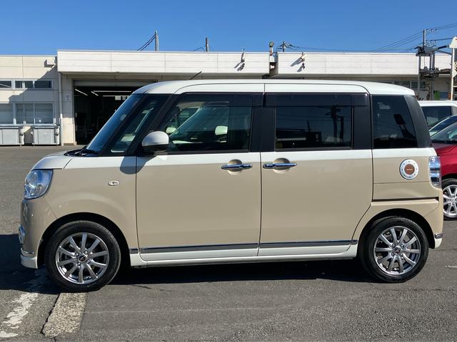 ムーヴキャンバスGメイクアップVS SAIII8型ナビ/TV/DVD/BT/USB 全周囲カメラ 前後ドラレコ ETC アルミ 運転席シートヒーター 置き楽ボックス LEDヘッドライト オートライト 両側電動スライドドア キーフリー 盗難防止警報(千葉県)の中古車