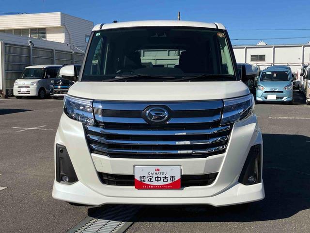 トールカスタムＧ　ターボ９型ＤＰオーディオ／ＢＴ／ＴＶ／Ｂカメラ／ステアリングスイッチ　ＬＥＤヘッド＆フォグランプ　自動追従クルコン　１５インチアルミ　両側パワスラ　電動駐車ブレーキ　コーナーセンサー　衝突被害軽減ブレーキ（千葉県）の中古車