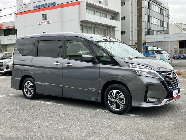 セレナｅ−パワー　ハイウェイスターＶナビ／ＢＴ／ＴＶ／全周囲カメラ／ステアスイッチ　前後ドラレコ　ＥＴＣ　電子ルームミラー　両側パワスラ　ＬＥＤヘッド／フォグ　１５インチアルミ　スマートキー　シートバックテーブル　自動追従クルコン（千葉県）の中古車