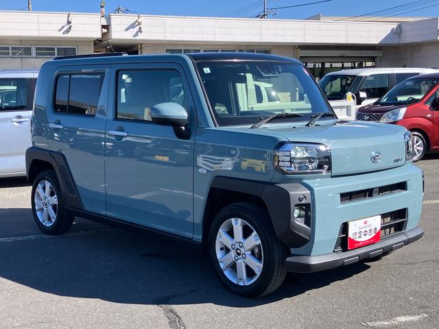 タフトG9型ナビ/TV/DVD/BT/USB Bカメラ 前後ドラレコ ETC ガラスルーフ ルーフレール LEDヘッドランプ オートライト 前後コーナーセンサー シートヒーター 電動駐車ブレーキ キーフリー(千葉県)の中古車