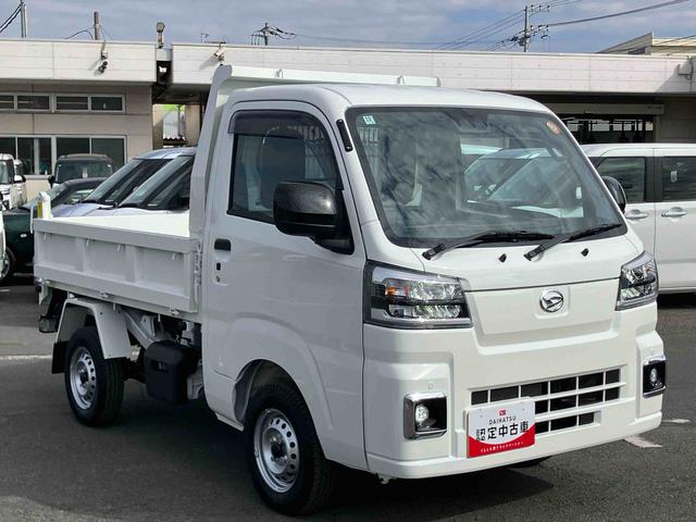 ハイゼットトラック多目的ダンプ４ＷＤ　５速ＭＴ　ＥＴＣ　パワーウィンド　電動格納ドアミラー　４枚リーフ　荷台三方開　荷台作業灯　ＬＥＤヘッドライト　オートライト　キーフリー　スマアシ　前後コーナーセンサー　バッテリーカバー　ラジオ（千葉県）の中古車