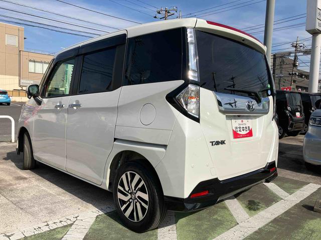 タンクカスタムＧ純正９インチナビ　バックカメラ　前方ドラレコ　ＥＴＣ　衝突回避支援ブレーキ　クルコン　コーナーセンサー　両側電動スライドドア　プッシュボタンスタート　スペアタイヤ　１４インチアルミホイール（千葉県）の中古車