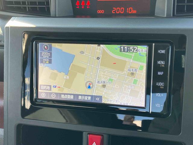 タンクＸ　Ｓナビ／ＴＶ／ＤＶＤ／ＢＴ　バックカメラ　衝突被害軽減ブレーキ　両側スライド左側電動　ハロゲンヘッドライト　オ−トライト　前後コ−ナ−センサー　プッシュスタート　キーフリー　ステアリモコン　盗難防止警報（千葉県）の中古車