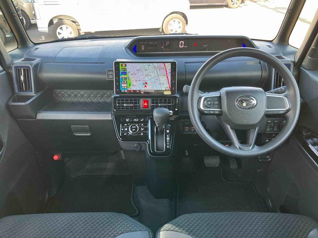 タントカスタムＸパノラマカメラ連動９インチフルセグナビ　ブルートゥース対応　ＵＳＢ接続　ＴＶナビキット　フロント．リヤドライブレコーダー連動　ブラインドスポットモニター　運転席ロングスライドシート　前席シートヒーター（千葉県）の中古車