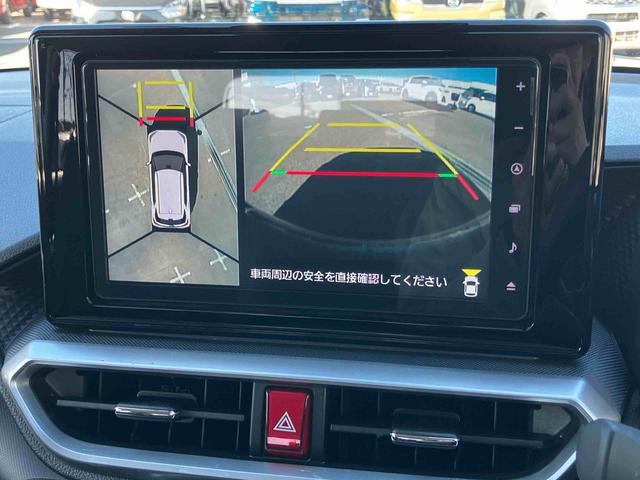 ロッキープレミアムＧ　ＨＥＶ９型ナビ／ＴＶ／ＤＶＤ／ＢＴ／ＵＳＢ　全周囲カメラ　前後ドラレコ　ＥＴＣ　全車速追従クルコン　ＬＥＤヘッドランプ　リヤフォグ　コーナーセンサー　シートヒーター　革ステ　電動駐車ブレーキ　アルミ（千葉県）の中古車