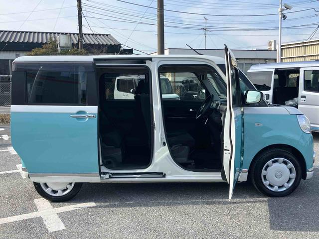 ムーヴキャンバスＧブラックインテリアリミテッド　ＳＡIIIパノラマカメラ連動フルセグナビ　ＵＳＢ接続　ブルートゥース対応　フロント．リヤドライブレコーダー連動　ＥＴＣ　室内イルミネーションパック　置きラクボックス　助手席シートアンダートレイ（千葉県）の中古車