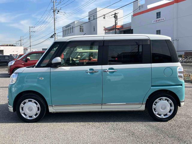 ムーヴキャンバスＧブラックインテリアリミテッド　ＳＡIIIパノラマカメラ連動フルセグナビ　ＵＳＢ接続　ブルートゥース対応　フロント．リヤドライブレコーダー連動　ＥＴＣ　室内イルミネーションパック　置きラクボックス　助手席シートアンダートレイ（千葉県）の中古車