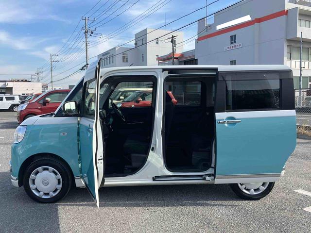 ムーヴキャンバスＧブラックインテリアリミテッド　ＳＡIIIパノラマカメラ連動フルセグナビ　ＵＳＢ接続　ブルートゥース対応　フロント．リヤドライブレコーダー連動　ＥＴＣ　室内イルミネーションパック　置きラクボックス　助手席シートアンダートレイ（千葉県）の中古車