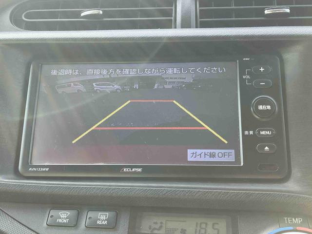 アクアＳハイブリッド　ナビ／ワンセグ／ＣＤ　バックカメラ　ＥＴＣ　ヘッドランプウォッシャー　車両接近通報装置　ゲートシフトレバー　アルミホイール　キーレスエントリー　サイドレバー式駐車ブレーキ　スペアタイヤ（千葉県）の中古車