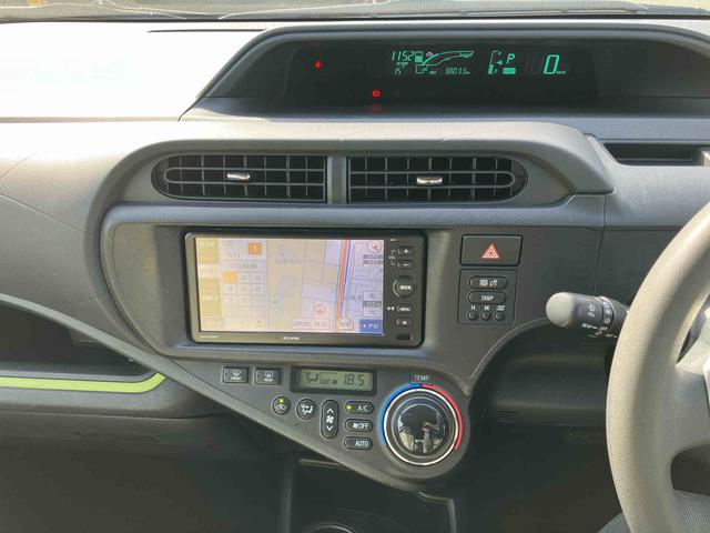 アクアＳハイブリッド　ナビ／ワンセグ／ＣＤ　バックカメラ　ＥＴＣ　ヘッドランプウォッシャー　車両接近通報装置　ゲートシフトレバー　アルミホイール　キーレスエントリー　サイドレバー式駐車ブレーキ　スペアタイヤ（千葉県）の中古車