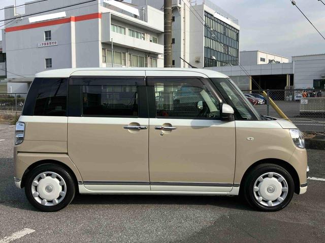 ムーヴキャンバスＸブラックインテリアリミテッド　ＳＡIIIパノラマカメラ連動ＤＶＤチューナー　ＵＳＢ接続　ブルートゥース対応　衝突被害軽減ブレーキ　横滑り防止装置　アイドリングストップ　置きラクボックス　オートライト　オートハイビーム　ショッピングフック（千葉県）の中古車