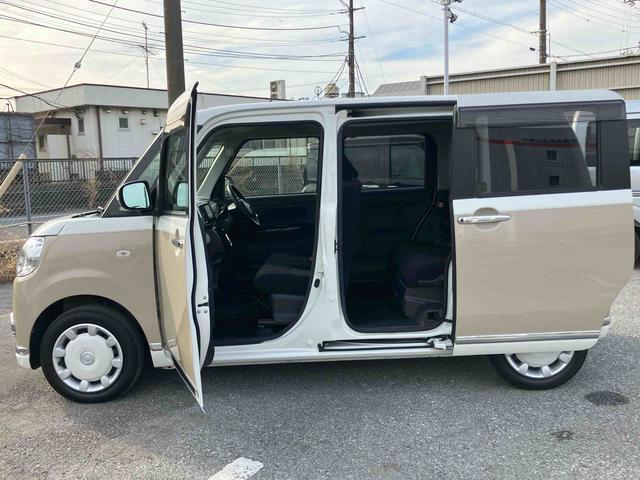 ムーヴキャンバスＸブラックインテリアリミテッド　ＳＡIIIパノラマカメラ連動ＤＶＤチューナー　ＵＳＢ接続　ブルートゥース対応　衝突被害軽減ブレーキ　横滑り防止装置　アイドリングストップ　置きラクボックス　オートライト　オートハイビーム　ショッピングフック（千葉県）の中古車