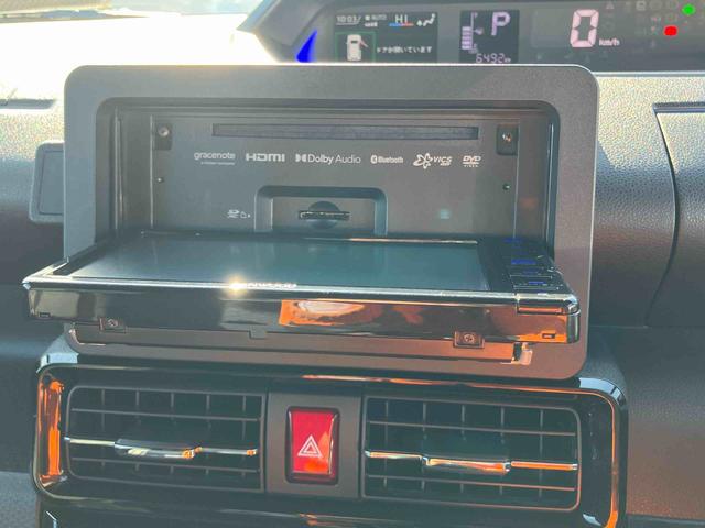 タントカスタムＸバックカメラ連動フルセグナビ　ブルートゥース対応　フロント．リヤ２カメラドライブレコーダー　衝突回避支援システム　横滑り防止装置　運転席ロングスライドシート　前後コーナーセンサ−　ミラクルオープンドア（千葉県）の中古車