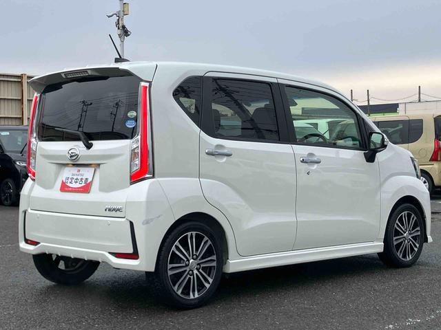 ムーヴカスタム　ＲＳ　ＳＡIIターボ　ナビ／ＴＶ／ＢＴ／ＵＳＢ／ＤＶＤ　バックカメラ　ＬＥＤヘッドライト　オートライト　トップシェイドガラス　革巻ステアリング　ステアリングリモコン　キーフリー　盗難防止アラーム　アルミ　スマアシ２（千葉県）の中古車