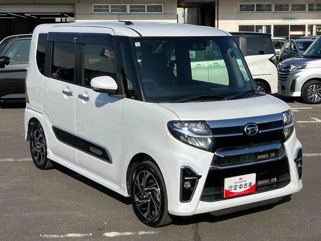 タントカスタムRSスタイルセレクション 4WDターボ 9型ナビ/BT/TV/DISC/バックカメラ/ステアスイッチ 前後ドラレコ ETC サイドガーニッシュ 両側パワスラ 15インチアルミ LEDヘッド/フォグ スマートキー シートヒーター(千葉県)の中古車