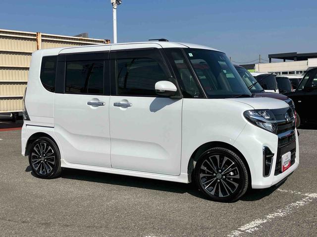 タントカスタムＲＳ９型ナビ／ＢＴ／ＴＶ／ＤＩＳＣ／バックカメラ／ステアスイッチ　前後ドラレコ　ＥＴＣ　両側パワスラ　１５インチアルミ　ＬＥＤヘッド＆フォグ　スマートキー　シートヒーター　シートバックテーブル　クルコン（千葉県）の中古車