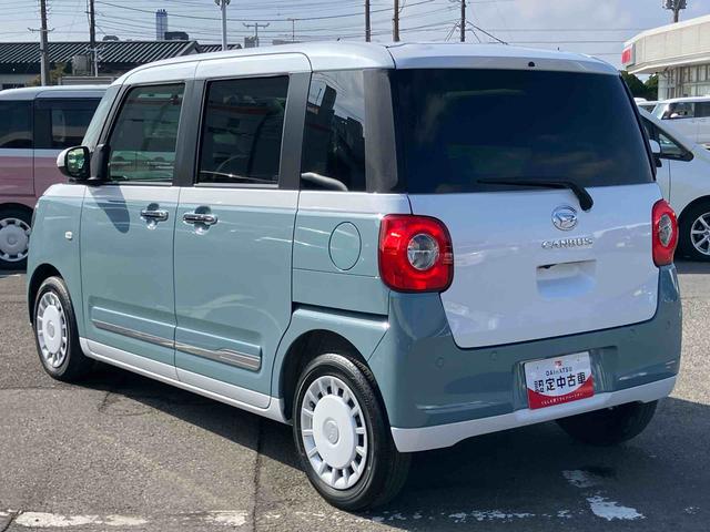 ムーヴキャンバスストライプスＧターボターボ　ナビ／ＴＶ／ＤＶＤ／ＢＴ／ＵＳＢ　バックカメラ　前後ドラレコ　ＥＴＣ　ＬＥＤヘッドライト　コーナーセンサー　両側電動スライド　シートヒータ　電動駐車ブレーキ　ホッとカップホルダー　置き楽ＢＯＸ（千葉県）の中古車