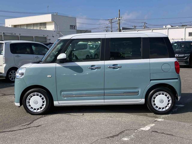 ムーヴキャンバスストライプスＧターボターボ　ナビ／ＴＶ／ＤＶＤ／ＢＴ／ＵＳＢ　バックカメラ　前後ドラレコ　ＥＴＣ　ＬＥＤヘッドライト　コーナーセンサー　両側電動スライド　シートヒータ　電動駐車ブレーキ　ホッとカップホルダー　置き楽ＢＯＸ（千葉県）の中古車