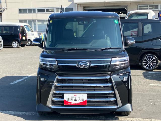 タントカスタムＲＳターボ　９型ＤＳＡ／ＴＶ／ＢＴ／ＵＳＢ　バックカメラ　前後ドラレコ　ＥＴＣ　ＬＥＤヘッドライト　オートライト　ＡＤＢ　スマアシ　コ−ナ−センサー　シートヒーター　両側電動スライドドア　革ステ　アルミ（千葉県）の中古車